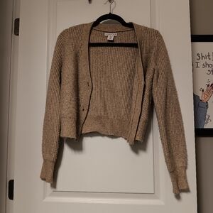 Tan cardigan